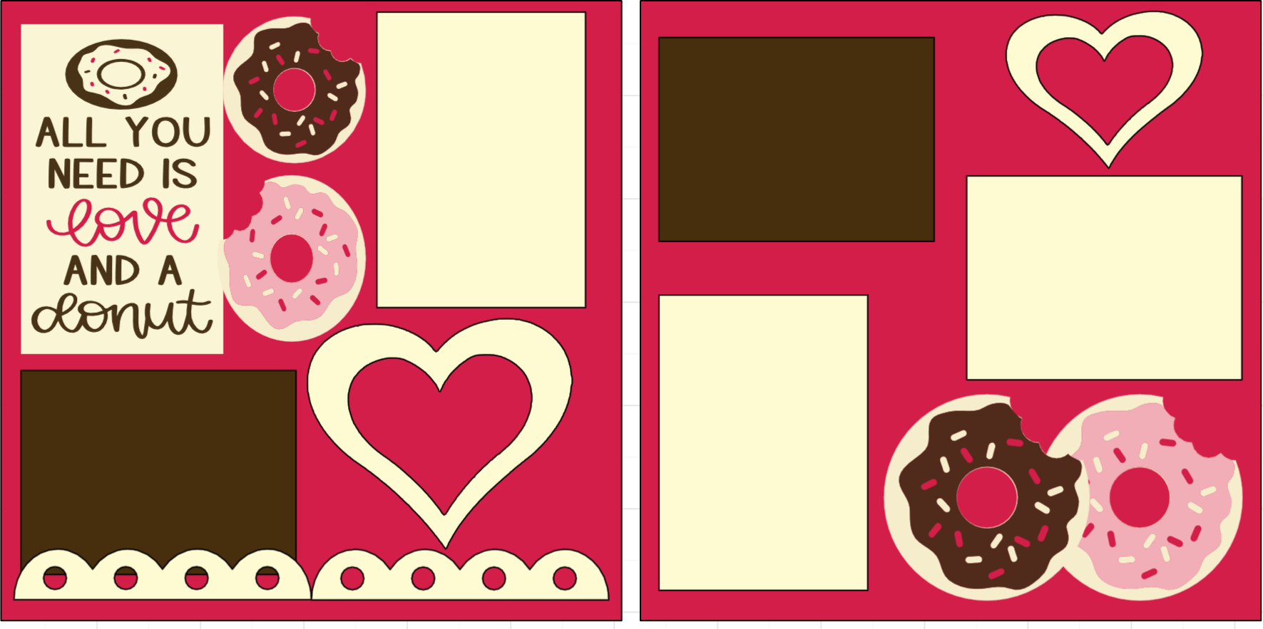 ALL YOU NEED IS LOVE AND A DONUT DIE CUTS ONLY