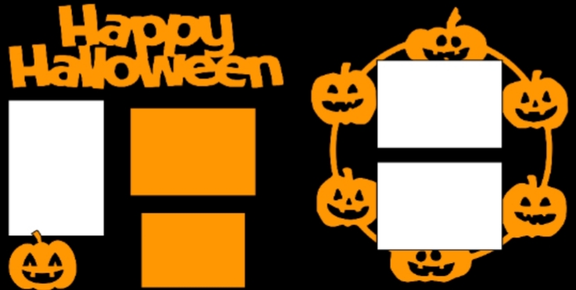 Happy Halloween pumpkins  -basic page kit