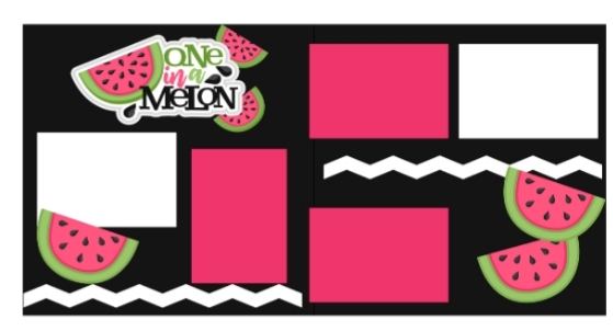 One in a Melon-  page kit