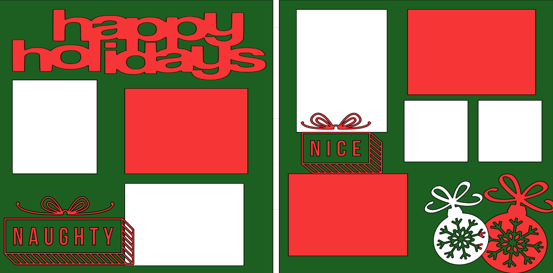 Happy Holidays (Ornaments)  page kit