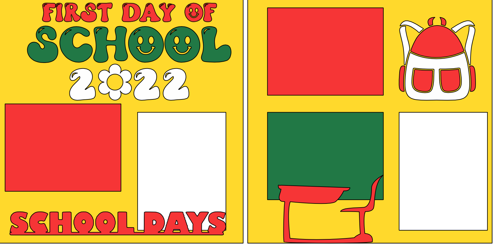 First Day of School 2022   -  page kit