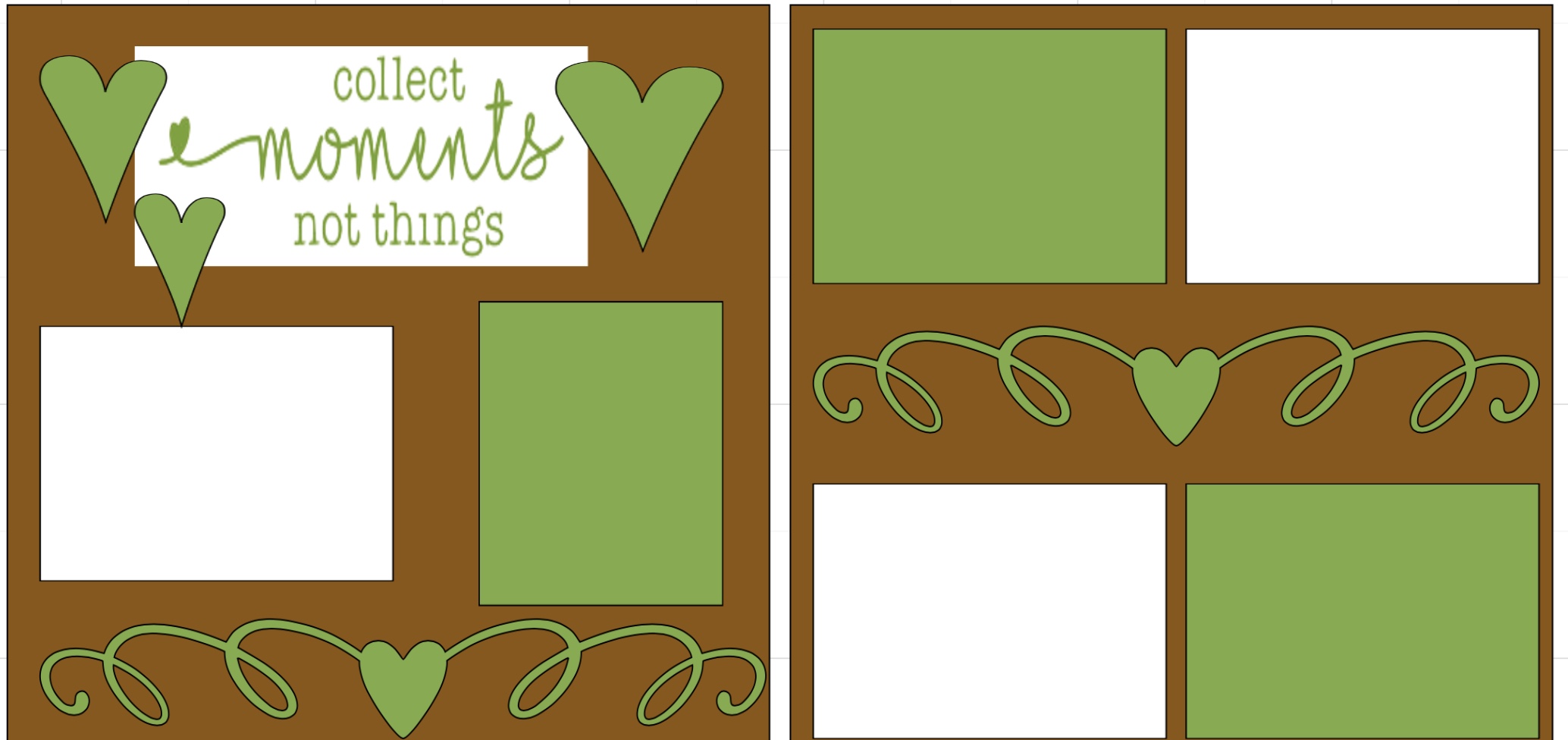 Collect Moments not things -  page kit