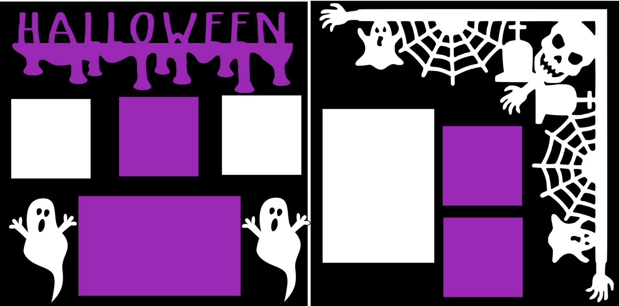 Halloween (purple)page kit