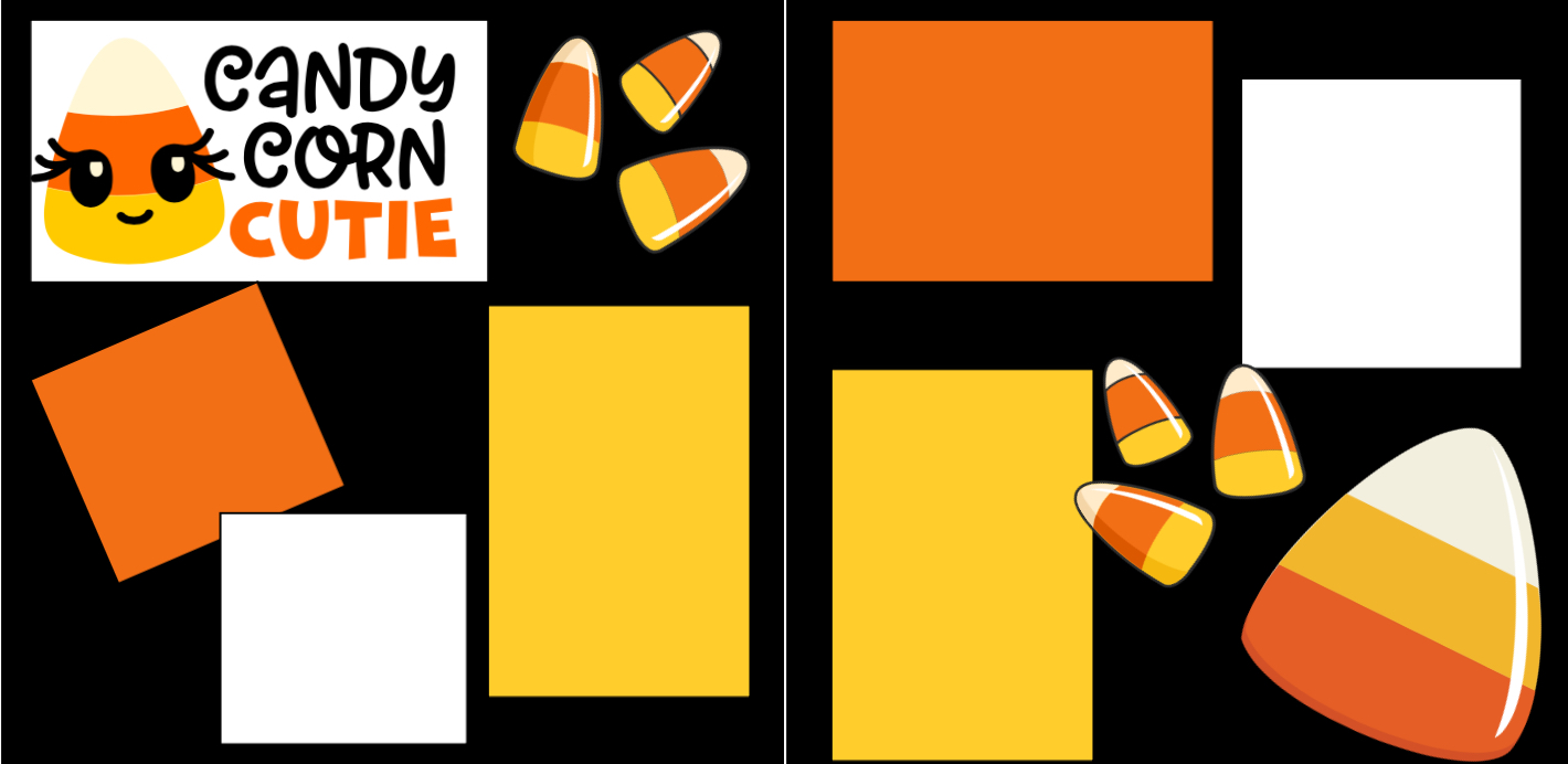 Candy Corn Cutie Halloween DIE  CUTS ONLY