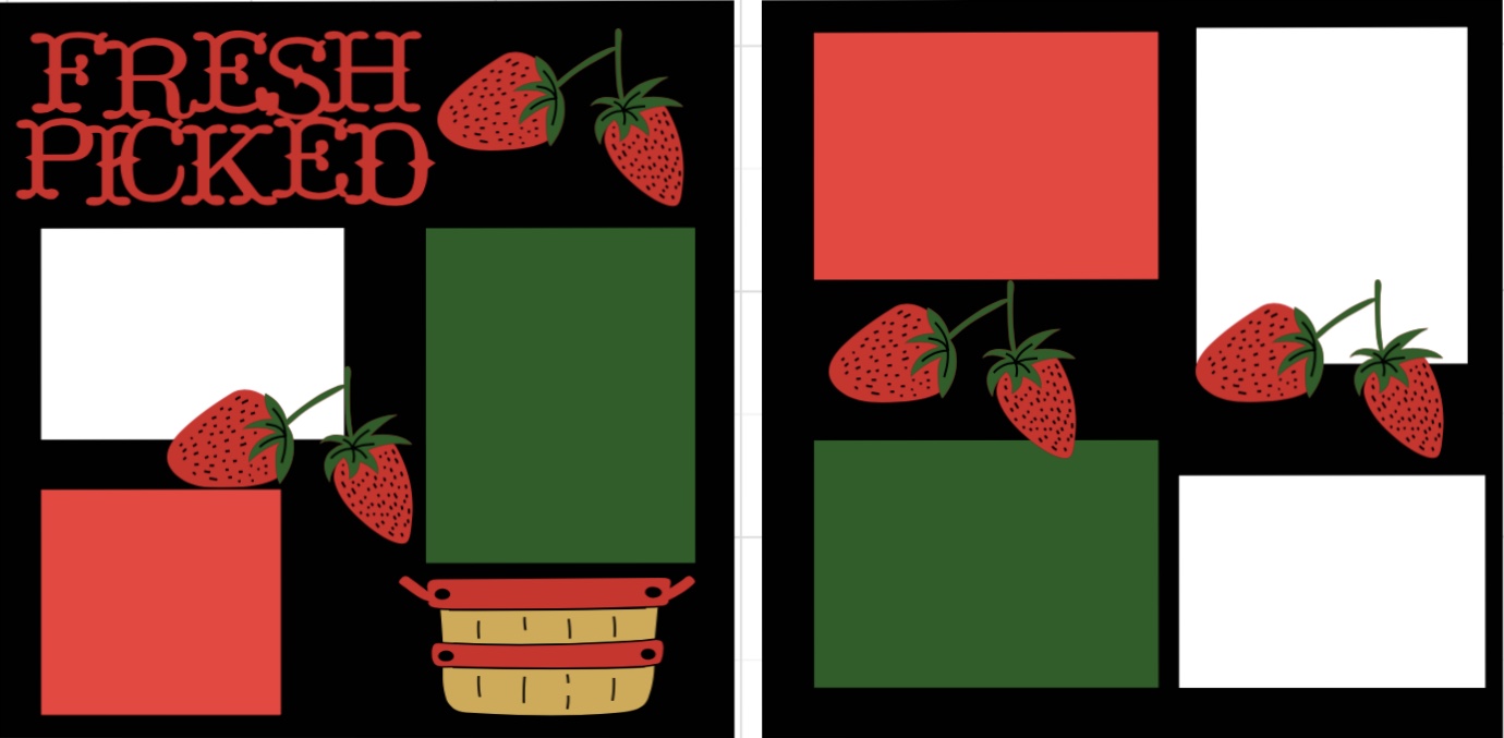 Freshly Picked (Strawberries) page kit