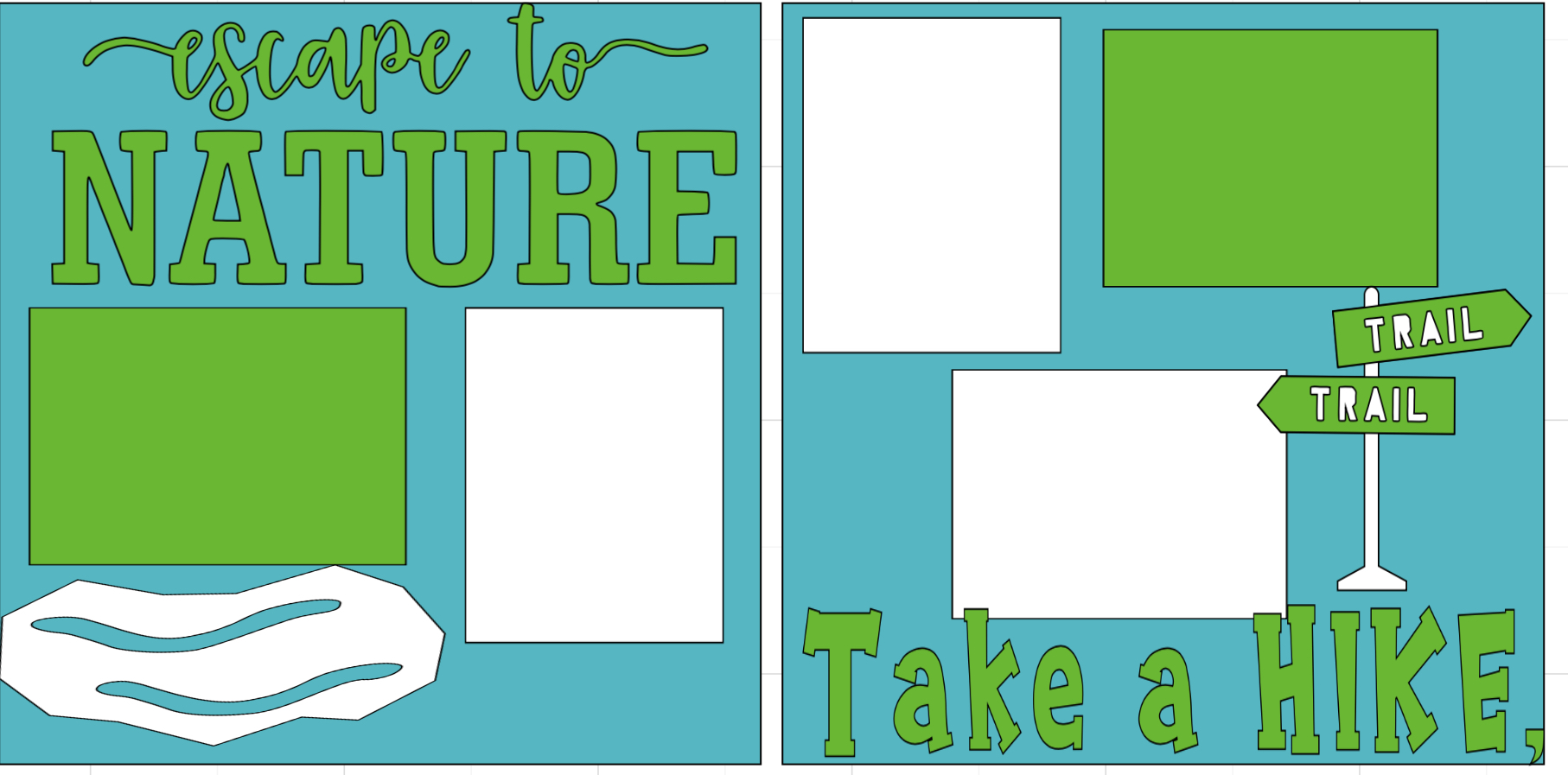 2020-4 Escape to nature hiking DIE CUT ONLY