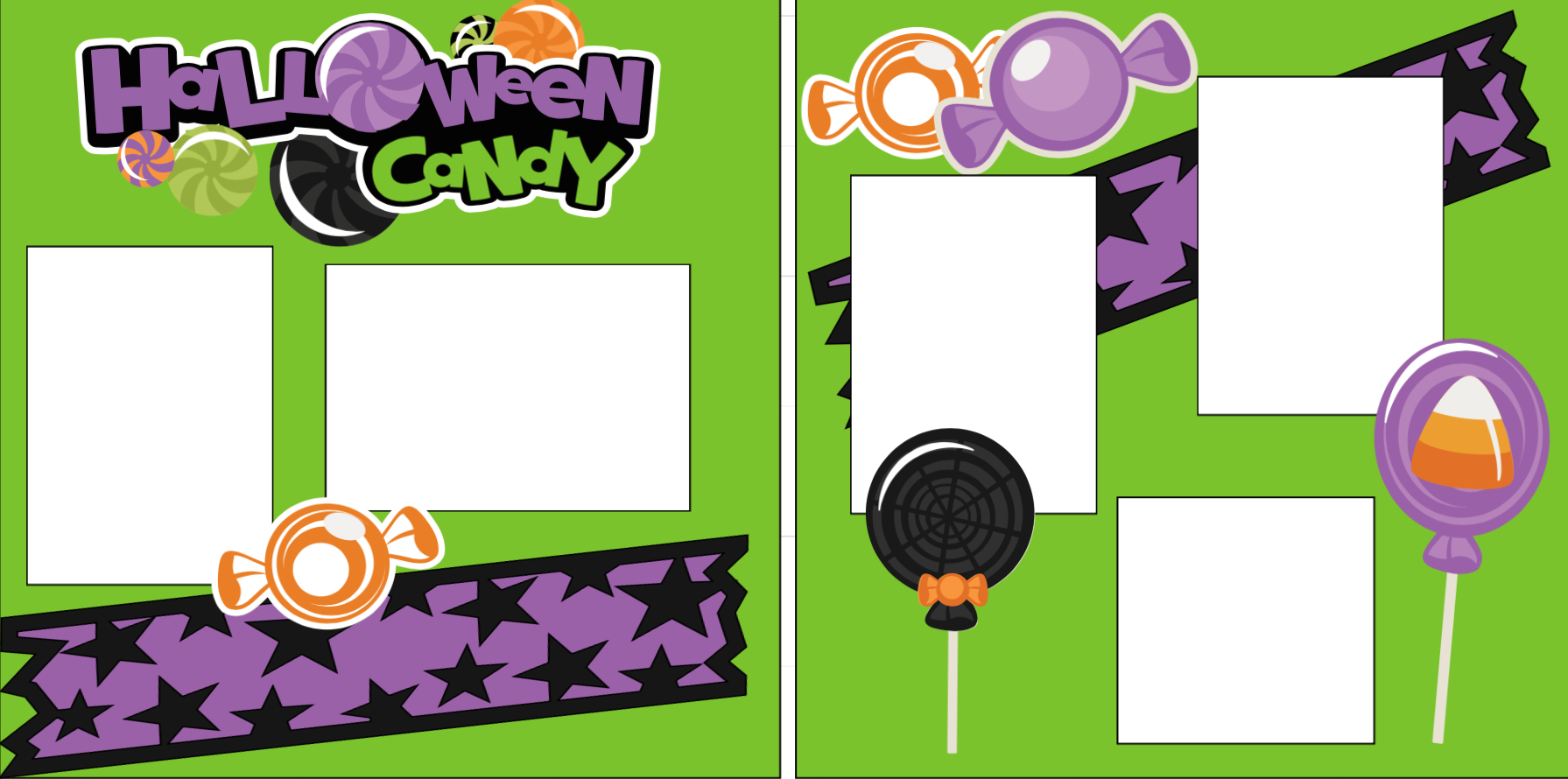 Halloween Candy-  page kit