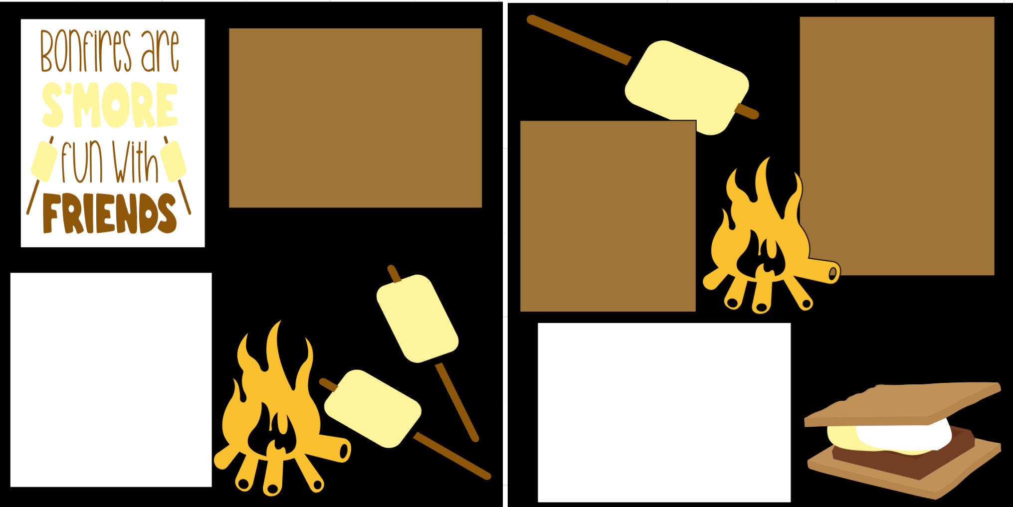 S'MORES WITH FRIENDS  DIE CUTS ONLY