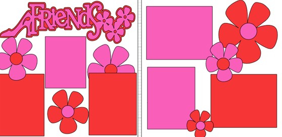 FRIENDS (FLOWERS)      -  page kit