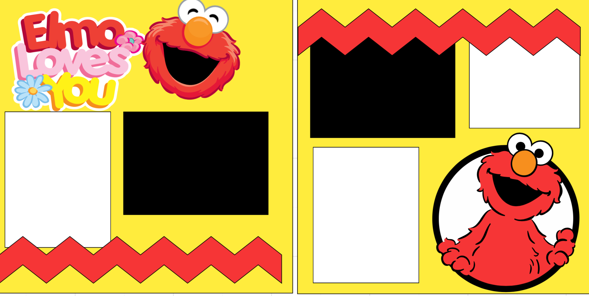 Elmo loves you-  page kit