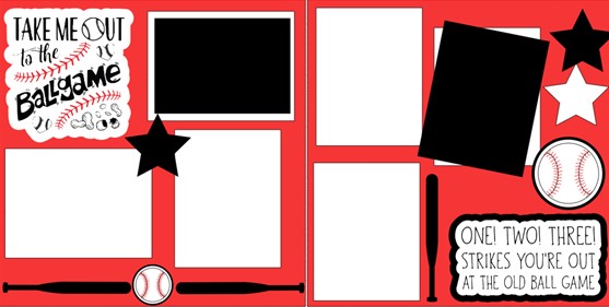 TAKE ME OUT TO THE BALL GAME 1-2-3    -  page kit