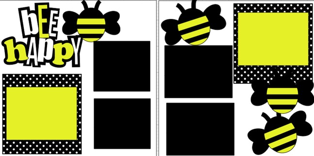 BEE HAPPY 2    -  page kit