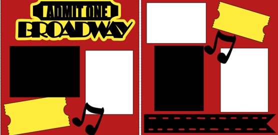 BROADWAY-ADMIT ONE   -  page kit