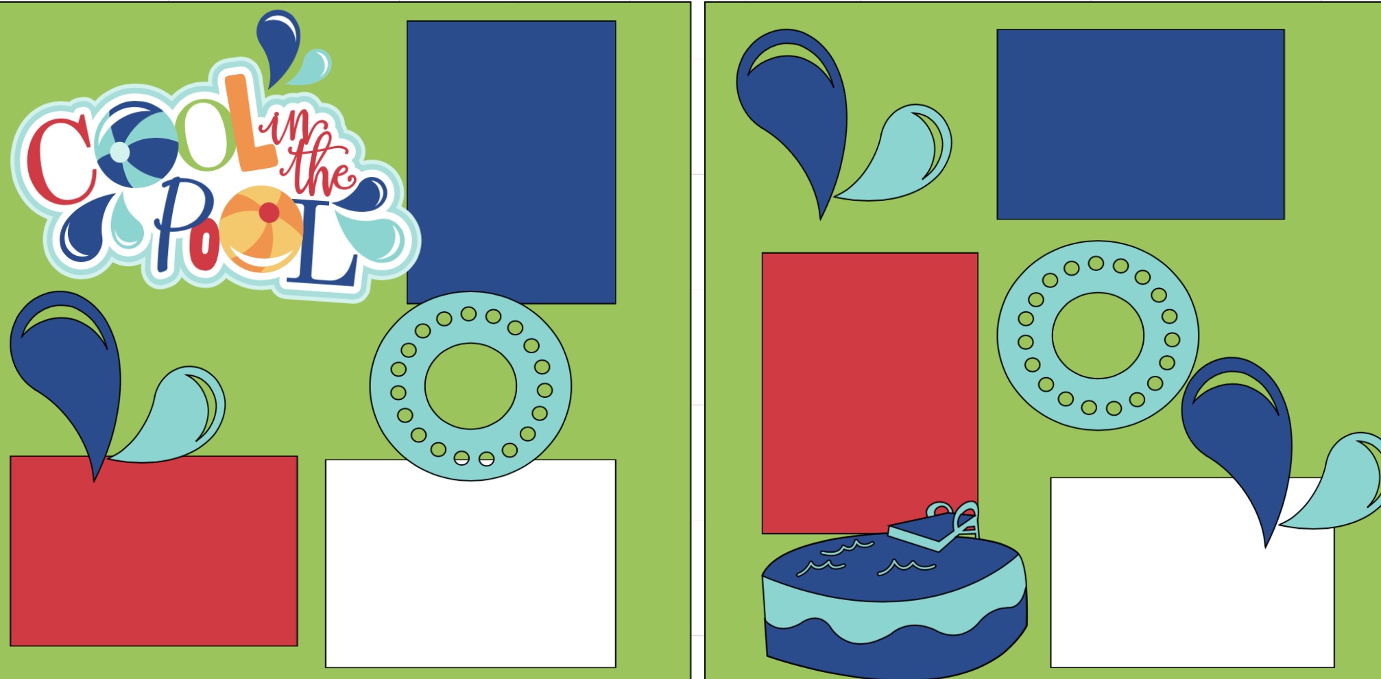Cool in the Pool  page kit