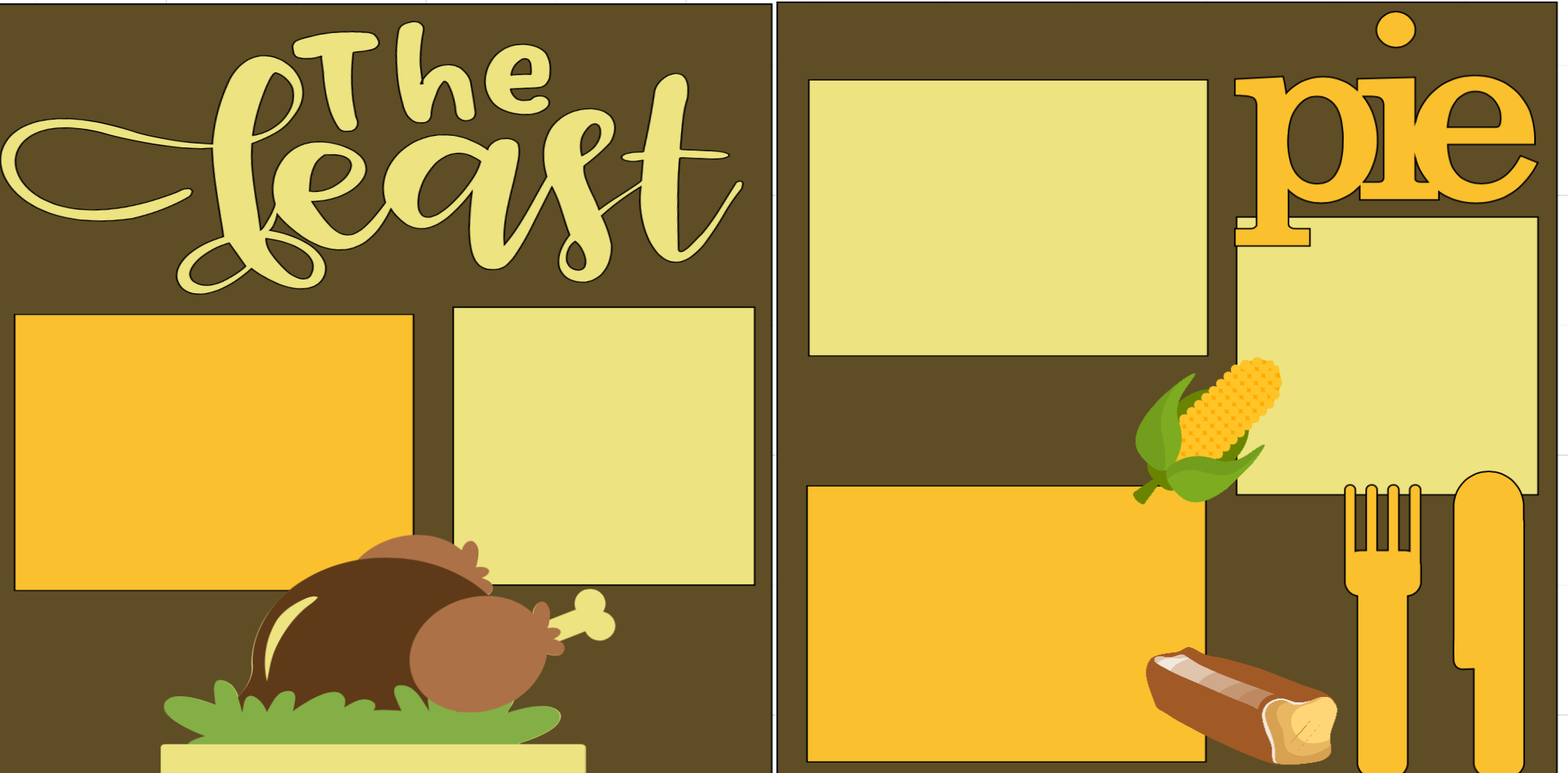 The Feast Thanksgiving  page kit