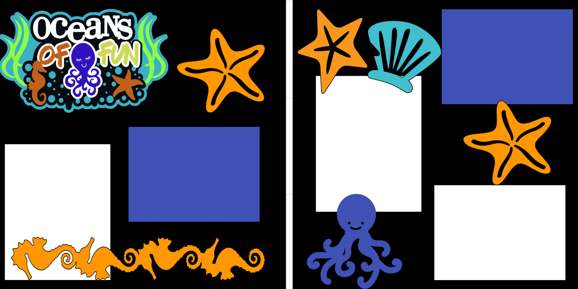 Aquarium Oceans of fun -  page kit