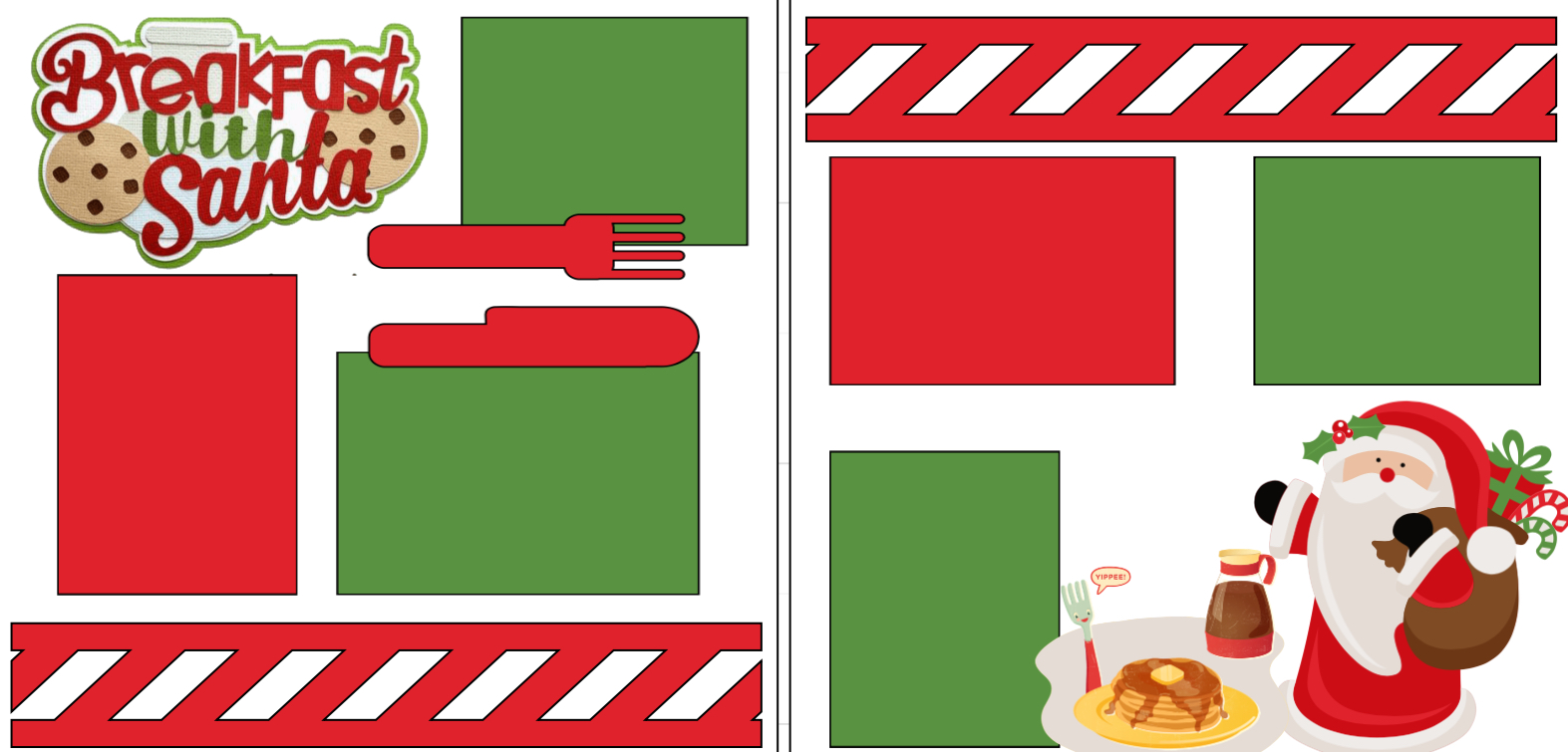 Breakfast with Santa -  page kit