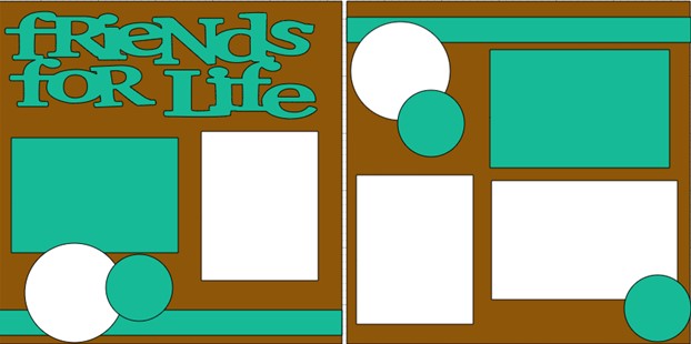 FRIENDS FOR LIFE 2 DIE  CUTS ONLY
