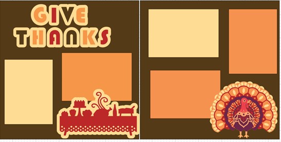 GIVE THANKS (*) -  page kit
