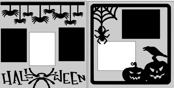 HALLOWEEN (SPIDERS)   -  page kit