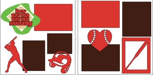 Hey Batter Batter -baseball  -  page kit