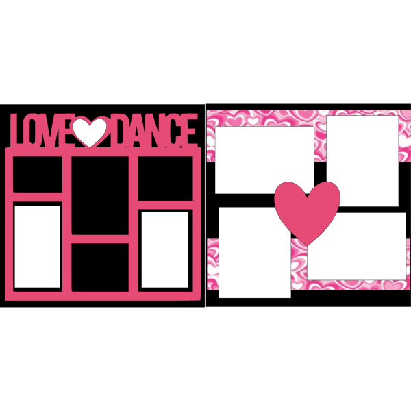 I LOVE DANCE (2)  -basic page kit