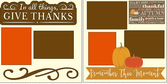 IN ALL THINGS GIVE THANKS    -  page kit