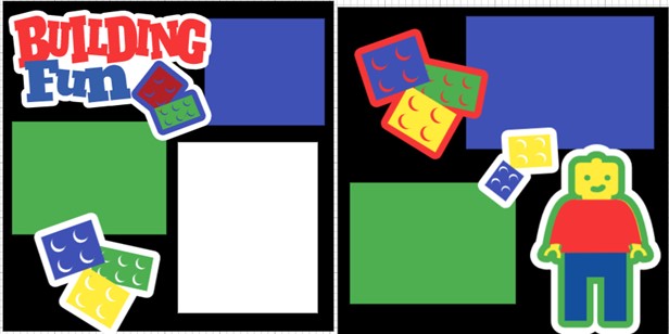 LEGO block fun-  page kit