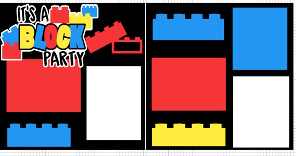 BLOCK PARTY LEGOS  2022   -  page kit