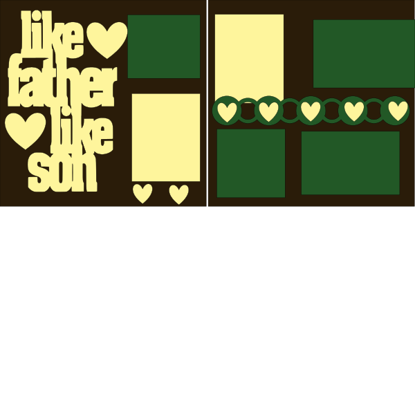 LIKE FATHER LIKE SON   -basic page kit