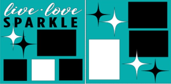 LIVE LOVE SPARKLE  2022   -  page kit