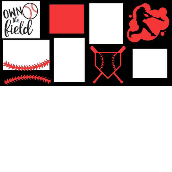 BASEBALL OWN THE FIELD  -basic page kit