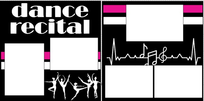 Dance Recital 3 page kit
