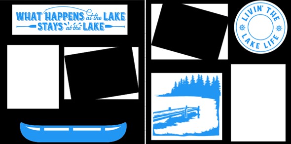 What happens at the Lake stays at the lake    -  page kit