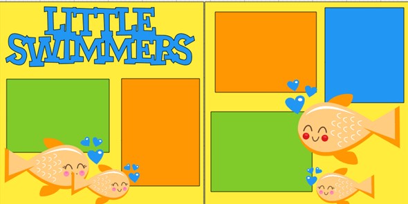 LITTLE SWIMMERS     -  page kit