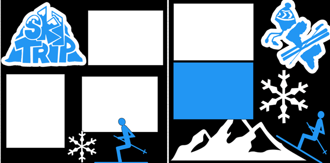 Ski Trip page kit