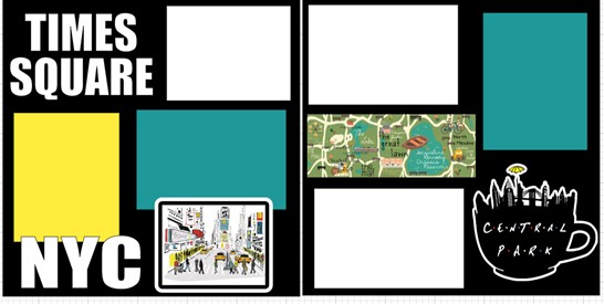 NEW YORK TIMES SQUARE/CENTRAL PARK  2022   -  page kit