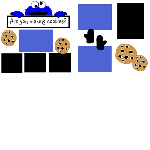 ARE YOU MAKING COOKIES?? (COOKIE MONSTER) --  page kit