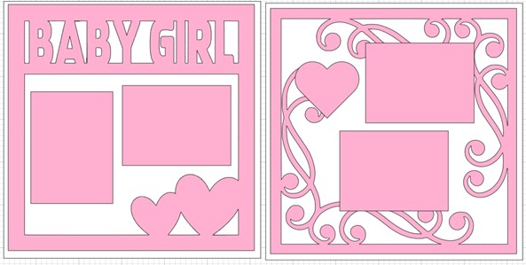 Baby Girl Overlay Set-basic page kit