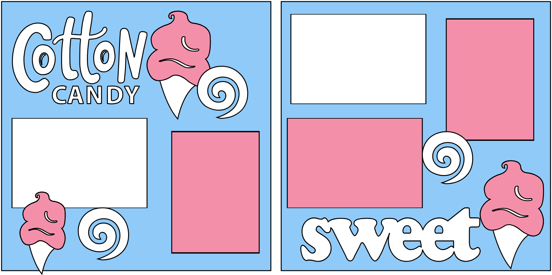 Cotton Candy --  page kit