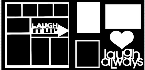 LAUGH ALWAYS- LAUGH IT UP  -  page kit