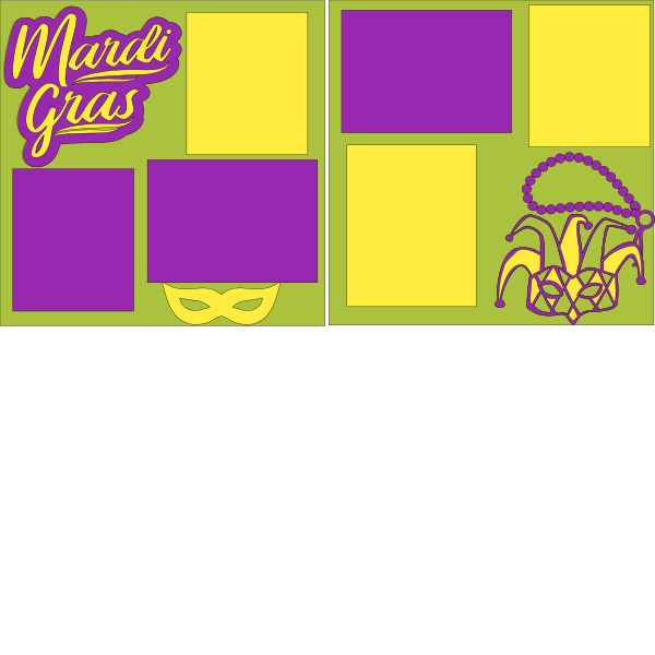 MARDI GRAS --  page kit