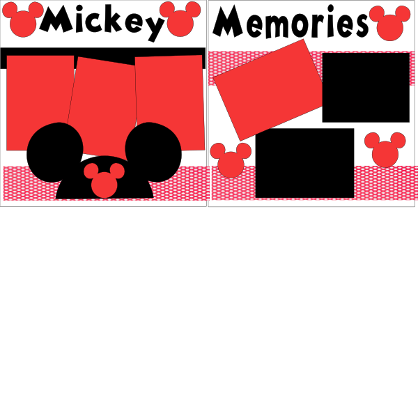 MICKEY MEMORIES  page kit