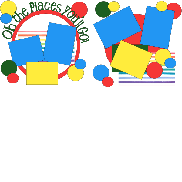 Oh the places You'll go or GRADUATION page kit