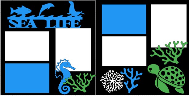 Sea life (aquarium) -  page kit