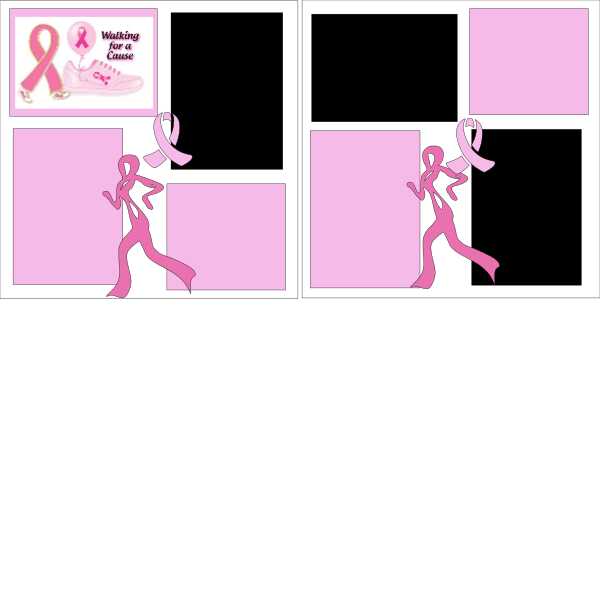 Walking for a Cure --  page kit